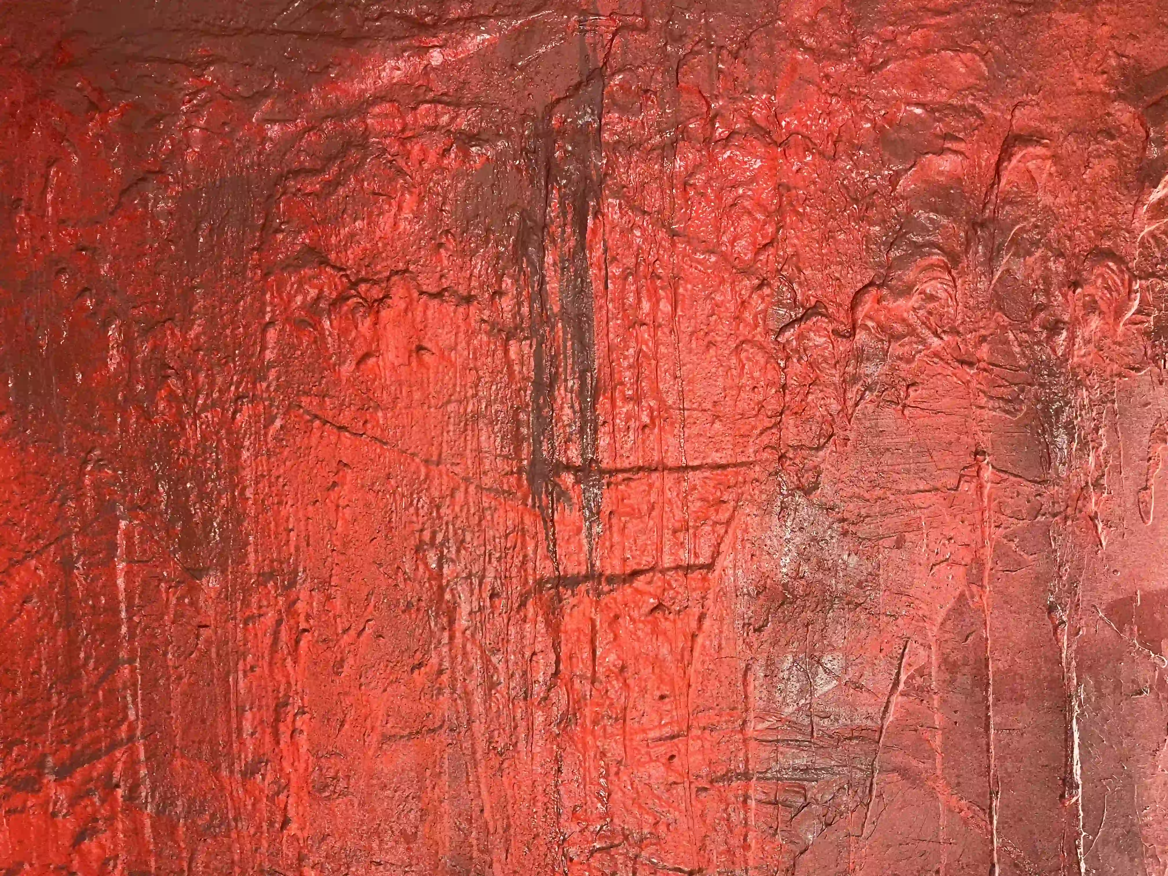 Cropped view of a canvas painting